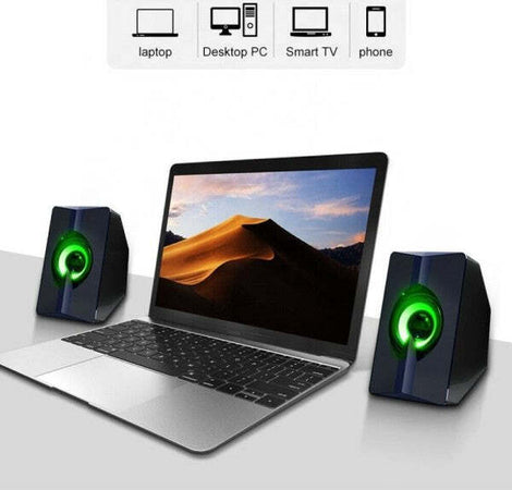 Casse-Audio-2.0-Aux-Usb-Pc-Altoparlanti-Per-Notebook-3-W-X-2-Luce-Rgb-Ab-d377