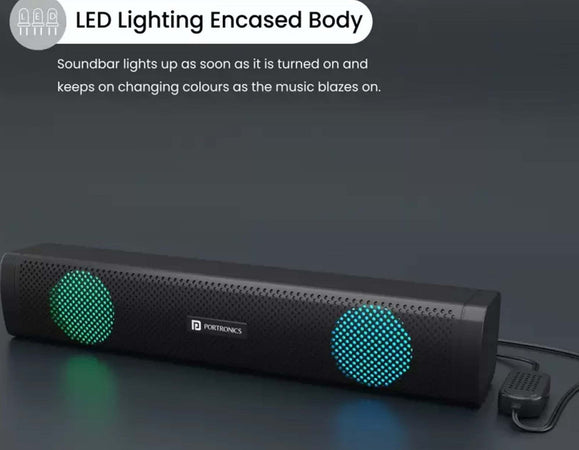 Casse Audio Soundbar Aux Usb Speaker Altoparlanti Con Luce Rgb Per Pc Notebook Informatica e Videogiochi > Accessori PC > Casse per PC Trade Shop italia - Napoli, Commerciovirtuoso.it