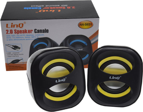 Casse Speaker Usb Jack 3w Altoparlante Per Notebook Pc Tv Dvd Mp3 Tablet An-s631 Elettronica/Audio e video portatile/Accessori/Casse portatili e Docking Station con altoparlanti/Casse portatili Bluetooth Trade Shop italia - Napoli, Commerciovirtuoso.it