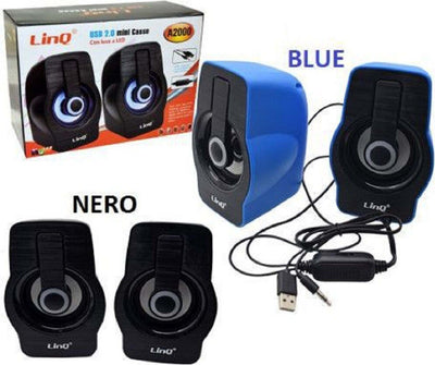 Casse Usb 2.0 Mini Speaker Altoparlanti Con Luce Led Pc Notebook Netbook A2000 Elettronica/Audio e video portatile/Accessori/Casse portatili e Docking Station con altoparlanti/Casse portatili Bluetooth Trade Shop italia - Napoli, Commerciovirtuoso.it