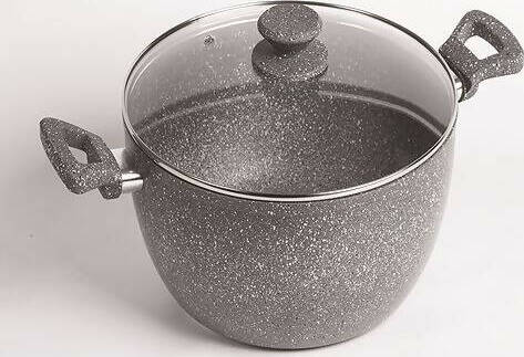 Casseruola Da Cucina Pentola Con Coperchio In Vetro Temperato E Valvola Vapore Rivestimento Antiaderente Stone Casa e cucina/Pentole padelle e pirofile/Pentole e padelle/Casseruole Puleo Casa - Palermo, Commerciovirtuoso.it