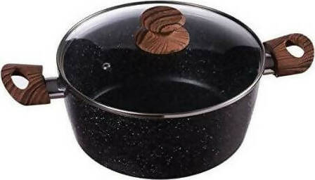 Casseruola Stone Con Coperchio In Vetro Casseruola Cucina 28 Cm Antiaderente Effetto Pietra Lavica Con Manici Cottura Veloce Casa e cucina/Pentole padelle e pirofile/Pentole e padelle/Casseruole Puleo Casa - Palermo, Commerciovirtuoso.it