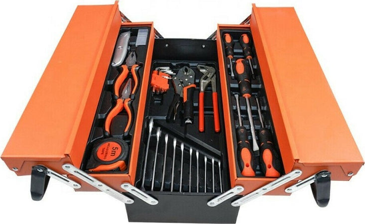 Cassetta Attrezzi Completa Di 85 Utensili A 5 Scomparti Chiavi Cricchetti Pinze Casa, arredamento e bricolage > Bricolage e fai da te > Cassette Attrezzi Trade Shop italia - Napoli, Commerciovirtuoso.it