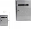 Cassetta-Della-Posta-Postale-Box-Lettere-In-Metallo-Da-Esterno-Grigia-26x20cm