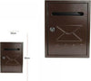 Cassetta Della Posta Postale Box Lettere In Metallo Da Esterno Marrone 26x20 Fai da te/Ferramenta/Cassette della posta e accessori/Cassette postali con fissaggio a parete Trade Shop italia - Napoli, Commerciovirtuoso.it
