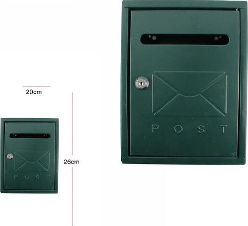 Cassetta Della Posta Postale Box Lettere In Metallo Esterno Verde 26x20cm 64915 Fai da te/Ferramenta/Cassette della posta e accessori/Cassette postali con fissaggio a parete Trade Shop italia - Napoli, Commerciovirtuoso.it