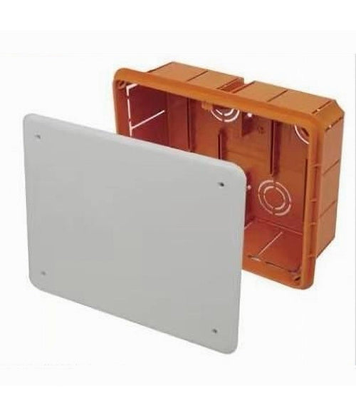 Cassetta Di Derivazione Da Incasso Muro Con Coperchio Viti 196 X 52 X 70mm 27031