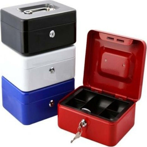 CASSETTA DI SICUREZZA IN FERRO PORTA VALORI PORTAMONETE CASSETTO 125X95X60 MM  Trade Shop italia - Napoli, Commerciovirtuoso.it