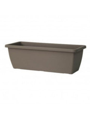 Vaso rettangolare ''Cassetta Cortina'' in plastica 100% riciclata per fiori e piante da giardino
