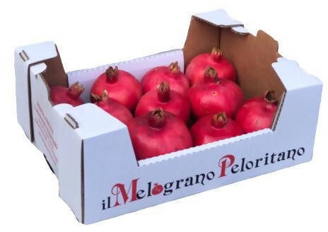 Cassetta Melagrana Siciliana Melograno Siciliano Senza Ogm Origine Sicilia Varietà Wonderful Il Melograno Peloritano