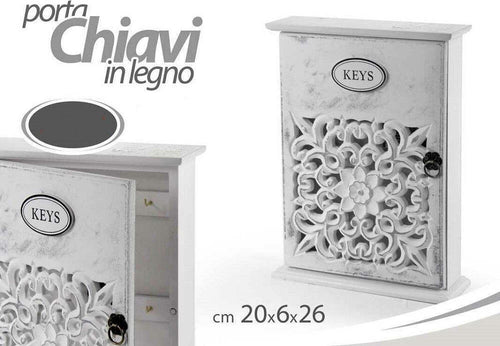 Cassetta Porta Chiavi Box In Legno Da Parete 20 X 6 X 26 Cm Decoro Keys 784712 Casa e cucina/Arredamento/Ingresso/Portachiavi da parete Trade Shop italia - Napoli, Commerciovirtuoso.it