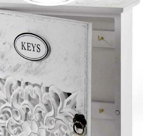 Cassetta Porta Chiavi Box In Legno Da Parete 20 X 6 X 26 Cm Decoro Keys 784712 Casa e cucina/Arredamento/Ingresso/Portachiavi da parete Trade Shop italia - Napoli, Commerciovirtuoso.it