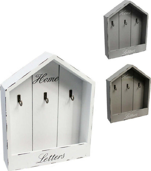 Cassetta Portachiavi Da Parete In Legno 3 Posti Shabby Con Mensola Portalettere Casa, arredamento e bricolage > Arredamento > Portaoggetti Trade Shop italia - Napoli, Commerciovirtuoso.it