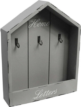 Cassetta Portachiavi Da Parete In Legno 3 Posti Shabby Con Mensola Portalettere Casa, arredamento e bricolage > Arredamento > Portaoggetti Trade Shop italia - Napoli, Commerciovirtuoso.it