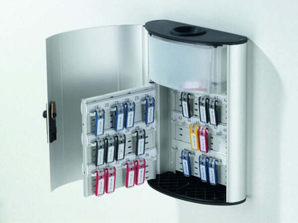 Cassetta portachiavi da parete Key Box Plus - 30 2x40x11 8 cm - 54 posti - grigio -Durable Fai da te/Sicurezza e protezione/Lucchetti e cerniere/Lucchetti con chiave Eurocartuccia - Pavullo, Commerciovirtuoso.it