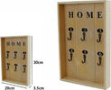 Cassetta Portachiavi In Legno Naturale 6 Posti Decoupage Home 20x30x3.5cm 07077 Casa, arredamento e bricolage > Arredamento > Portaoggetti Trade Shop italia - Napoli, Commerciovirtuoso.it