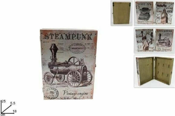 Cassetta-Portachiavi-Porta-Chiavi-Fantasia-Vintage-In-Legno-Arredamento-Casa