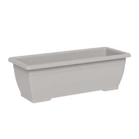 Vaso rettangolare ''Nara" in plastica 100% riciclata per fiori e piante da giardino