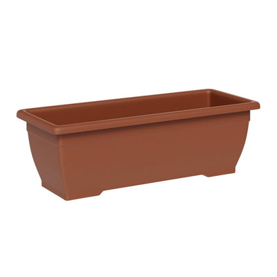 Vaso rettangolare ''Nara in plastica 100% riciclata per fiori e piante da giardino