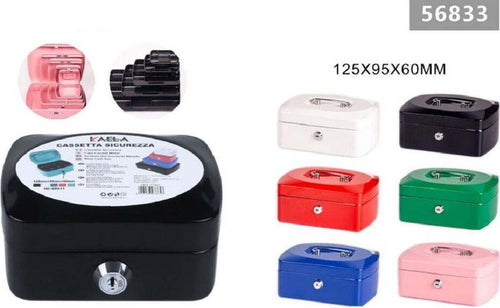 Cassetta Portavalori Cassaforte Di Sicurezza In Metallo Chiavi 125x95x60mm 56833 Fai da te/Sicurezza e protezione/Cassette dei contanti Trade Shop italia - Napoli, Commerciovirtuoso.it