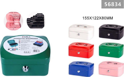Cassetta Portavalori Cassaforte Di Sicurezza In Metallo Chiavi 15x12x8 Cm 56834 Fai da te/Sicurezza e protezione/Cassette dei contanti Trade Shop italia - Napoli, Commerciovirtuoso.it