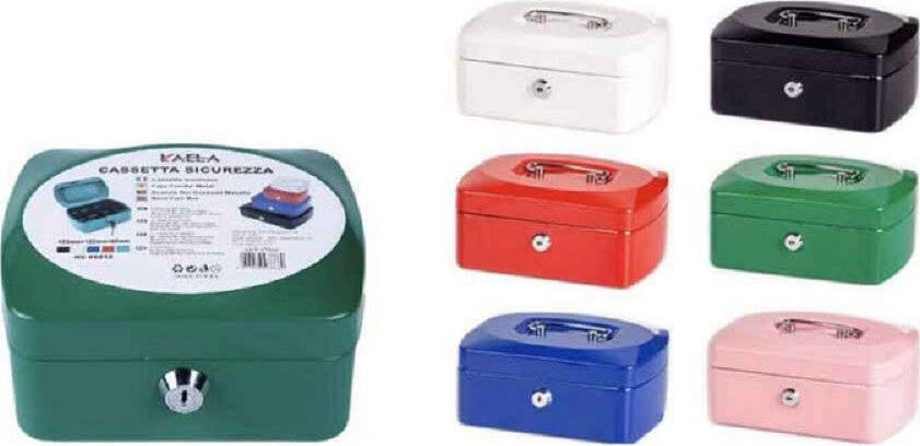 Cassetta Portavalori Cassaforte Di Sicurezza In Metallo Chiavi 15x12x8 Cm 56834 Fai da te/Sicurezza e protezione/Cassette dei contanti Trade Shop italia - Napoli, Commerciovirtuoso.it