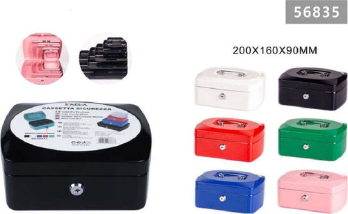 Cassetta Portavalori Cassaforte Di Sicurezza In Metallo Chiavi 20x16x9cm 56835 Fai da te/Sicurezza e protezione/Cassette dei contanti Trade Shop italia - Napoli, Commerciovirtuoso.it