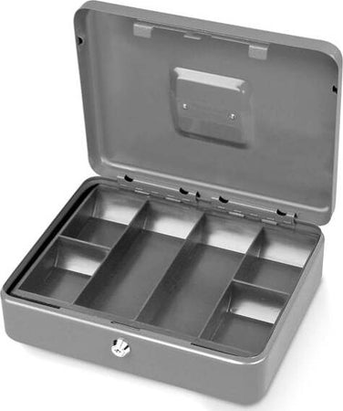 Cassetta portavalori Secur - 15x11x7 cm - grigio - Metalplus Cancelleria e prodotti per ufficio/Archivio ufficio e accessori per scrivania/Casseforti portamonete e contabanconote/Piccole casseforti per contanti e assegni Eurocartuccia - Pavullo, Commerciovirtuoso.it