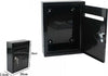 Cassetta-Posta-Postale-Box-Lettere-In-Metallo-Da-Esterno-Nera-26x20x7.5cm-64912