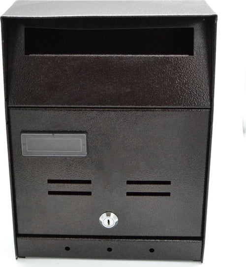 Cassetta postale antracite verniciata a polvere h 29 cm montaggio a parete