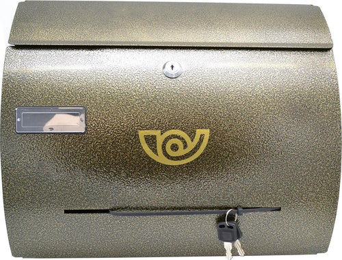Cassetta postale Bronzo verniciata a polvere h 31 cm montaggio a parete