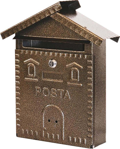 Cassetta postale Bronzo verniciata a polvere h 35 cm montaggio a parete Fai da te/Ferramenta/Cassette della posta e accessori/Cassette postali con fissaggio a parete La Zappa - Altamura, Commerciovirtuoso.it
