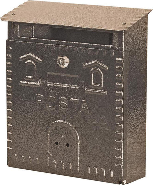 Cassetta postale Bronzo verniciata a polvere h 39 cm montaggio a parete Fai da te/Ferramenta/Cassette della posta e accessori/Cassette postali con fissaggio a parete La Zappa - Altamura, Commerciovirtuoso.it