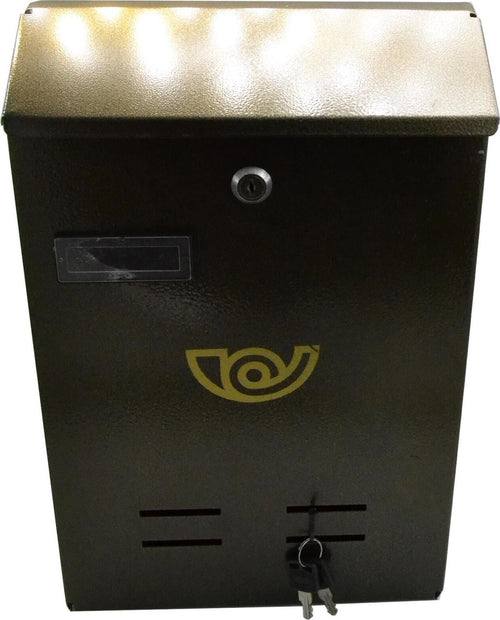 Cassetta postale Bronzo verniciata a polvere h 40 cm montaggio a parete