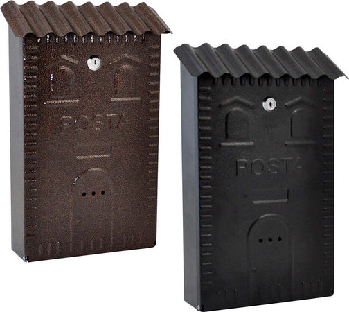 CASSETTA-POSTALE-cm-25-x-9,5-x-H-37---Bronzata-Mille