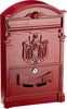CASSETTA-POSTALE-CON-STEMMA-ARALDICO-410X255X90-ROSSA-IN-ALLUMINIO