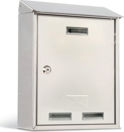Cassetta postale Elios Steel - 25x30x10 cm - acciaio inox - Metalplus Fai da te/Ferramenta/Cassette della posta e accessori/Cassette postali con fissaggio a parete Eurocartuccia - Pavullo, Commerciovirtuoso.it