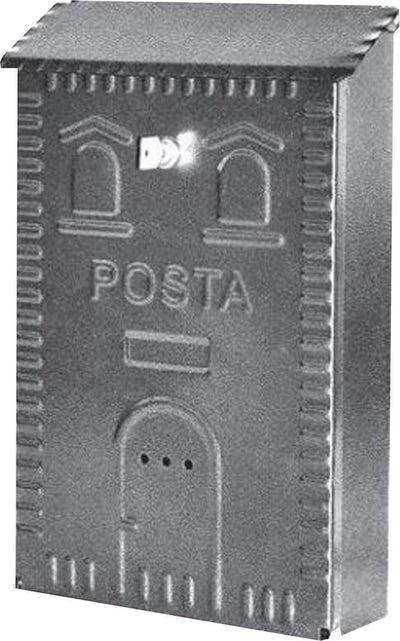 Cassetta postale Grigio verniciata a polvere h 38 cm montaggio a parete Fai da te/Ferramenta/Cassette della posta e accessori/Cassette postali con fissaggio a parete La Zappa - Altamura, Commerciovirtuoso.it