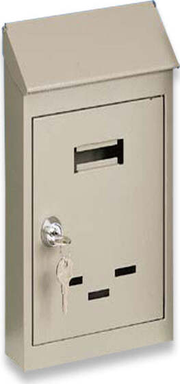 CASSETTA-POSTALE-IN-ACCIAIO-BEIGE-SERRATURA-A-CILINDRO-350X230X80-mm