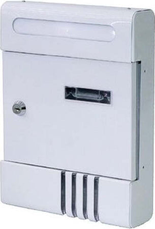 Cassetta-Postale-In-Metallo-Porta-Lettere-Chiave-Buca-Posta-H2803-Bianca-56848
