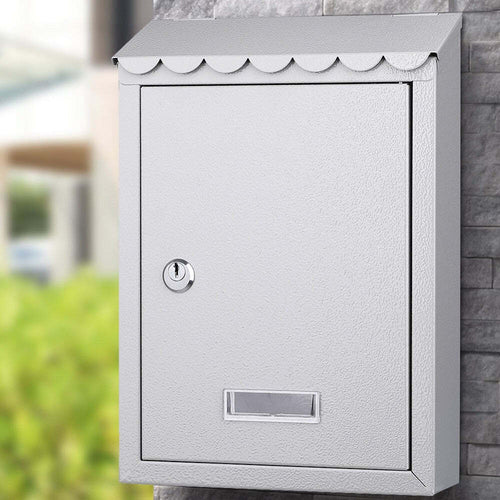 Cassetta Postale Parete In Acciaio Buca Lettere Posta Esterno Con Chiave Grigio Fai da te/Ferramenta/Cassette della posta e accessori/Cassette postali con fissaggio a parete Trade Shop italia - Napoli, Commerciovirtuoso.it