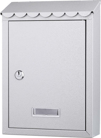 Cassetta Postale Parete In Acciaio Buca Lettere Posta Esterno Con Chiave Grigio Fai da te/Ferramenta/Cassette della posta e accessori/Cassette postali con fissaggio a parete Trade Shop italia - Napoli, Commerciovirtuoso.it