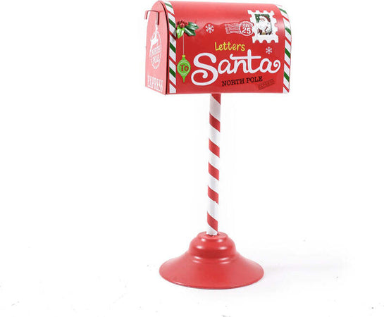 Cassetta postale per lettere a Babbo Natale decorazione in latta da 32 cm Casa e cucina/Decorazioni per interni/Addobbi e decorazioni per ricorrenze/Decorazioni natalizie/Ghirlande e corone MagiediNatale.it - Altamura, Commerciovirtuoso.it