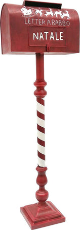 Cassetta postale per lettere a Babbo Natale decorazione in latta h103 cm Casa e cucina/Decorazioni per interni/Addobbi e decorazioni per ricorrenze/Decorazioni natalizie/Ghirlande e corone MagiediNatale.it - Altamura, Commerciovirtuoso.it