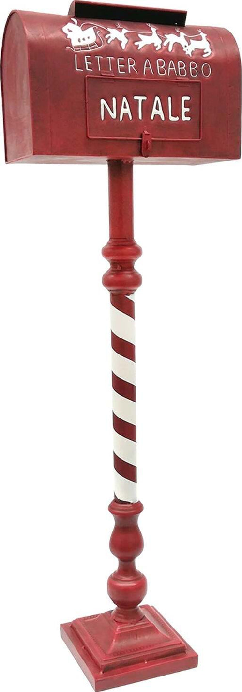 Cassetta postale per lettere a Babbo Natale decorazione in latta h103 cm Casa e cucina/Decorazioni per interni/Addobbi e decorazioni per ricorrenze/Decorazioni natalizie/Ghirlande e corone MagiediNatale.it - Altamura, Commerciovirtuoso.it