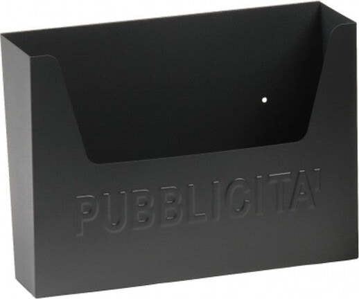 Cassetta-Postale-Porta-Pubblicita'-Volantini-Posta-In-Acciaio-Colore-Antracite