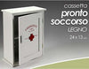 Cassetta-Pronto-Soccorso-Porta-Medicine-In-Legno-Bianco-Da-Parete-24-X-13-Cm