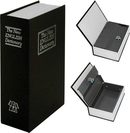 CASSETTA SICUREZZA PORTAVALORI LIBRO PORTA MONETE CHIAVE METALLO 240x155x55 mm  Trade Shop italia - Napoli, Commerciovirtuoso.it