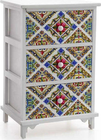 Cassettiera 3 Cassetti Comodino Legno Moderno Bianco Mediterraneo 40x31x60cm 829369 Casa e cucina/Organizzazione interni/Porta oggetti cassetti e scaffali/Cassettiere Trade Shop italia - Napoli, Commerciovirtuoso.it