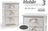 Cassettiera 3 Cassetti H59x40x29cm Legno Comodino Bianco Cuore Arredamento Casa Casa, arredamento e bricolage > Arredamento > Mobili e Accessori Trade Shop italia - Napoli, Commerciovirtuoso.it